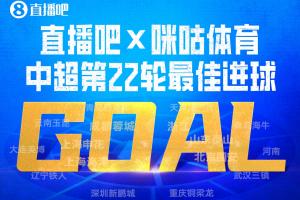 体育资讯X咪咕体育|中超第22轮最佳进球：克雷桑补时一条龙绝杀当选